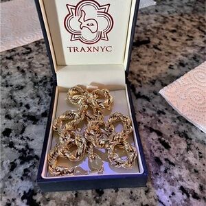 Planet Gold Twisted Link Necklace